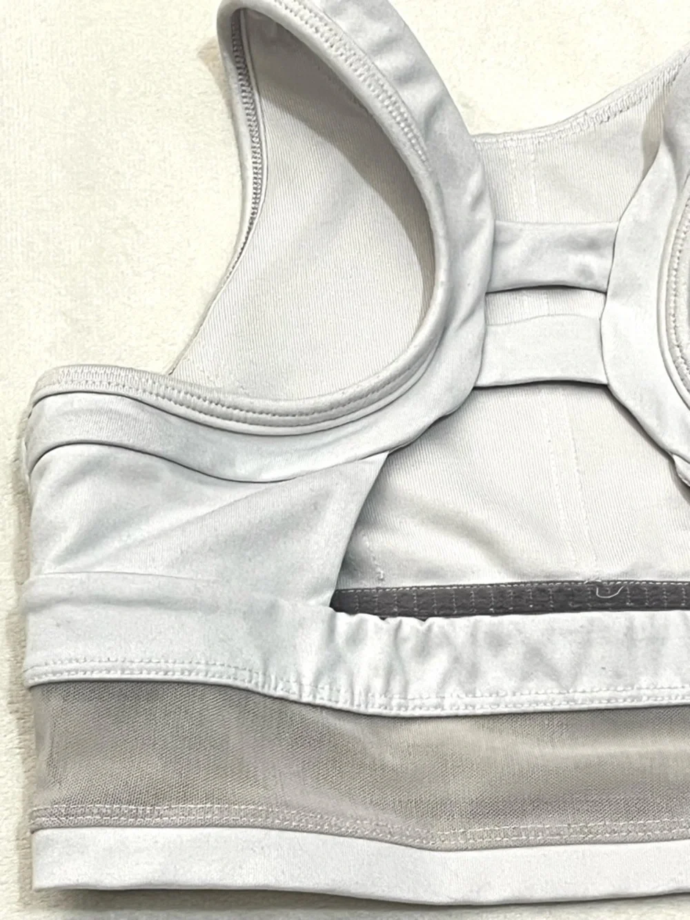 Jo+Jax Youth White High-Neck Premium Dance + Activewear Performance Sports Bra
